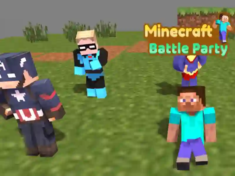 Gêm Parti Brwydr Minecraft ar-lein