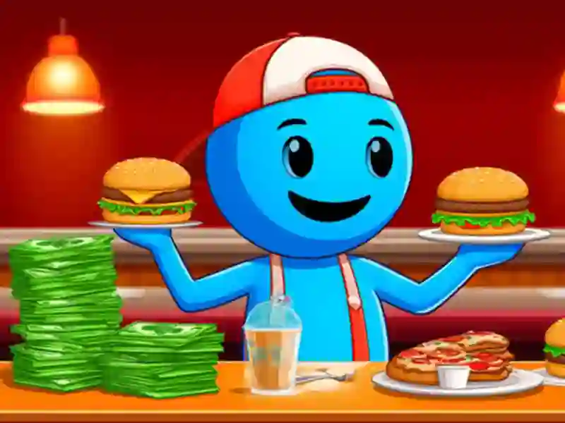 Gêm Efelychydd Bwyty: Byrgyrs a Pizza ar-lein