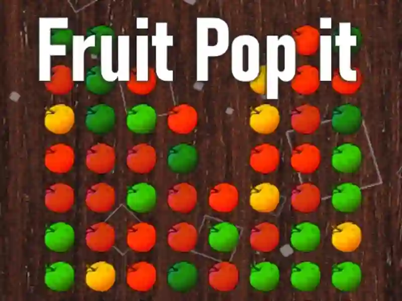 Gêm Ffrwythau Pop It ar-lein
