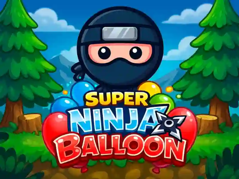 Gêm Super Ninja Balloon ar-lein