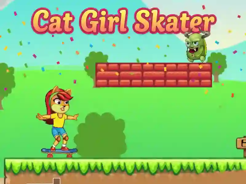Gêm Cat Girl Skater ar-lein