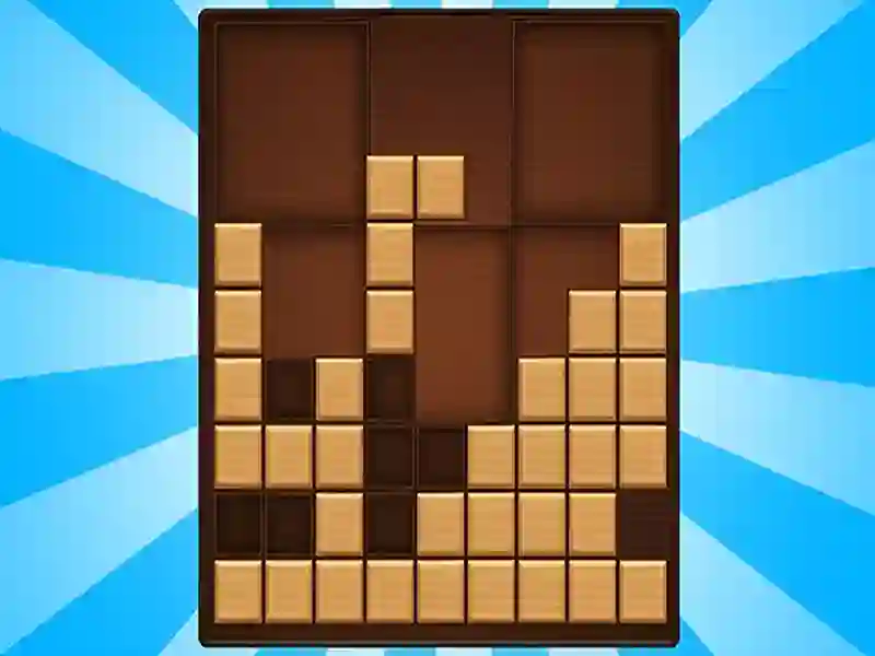 Gêm Mae blociau pentwr yn cysylltu blociau pren! ar-lein