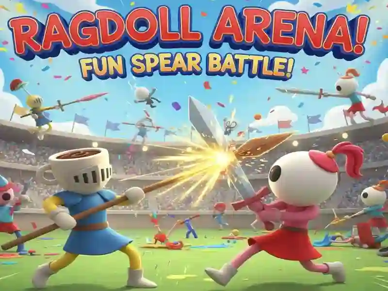 Gêm Arena Ragdoll! Hwyl Brwydr gwaywffon! ar-lein