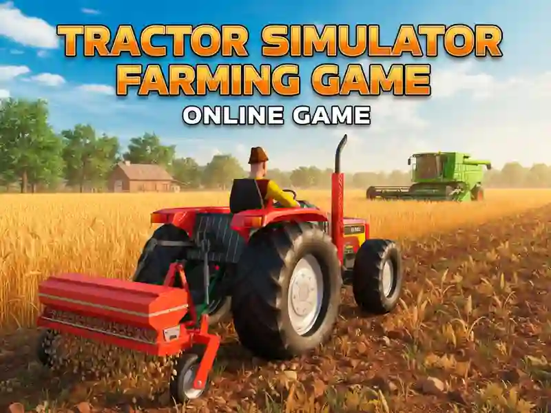 Gêm Gêm Ffermio Efelychydd Tractor ar-lein