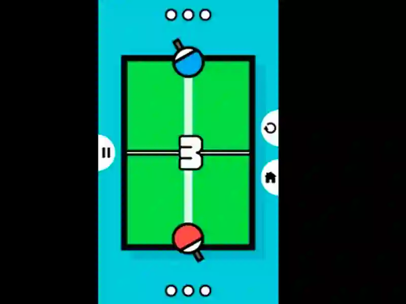 Gêm Tenis Ping Pong Tabl 2D ar-lein