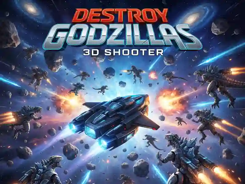 Gêm Dinistrio Godzillas: 3D Shooter ar-lein
