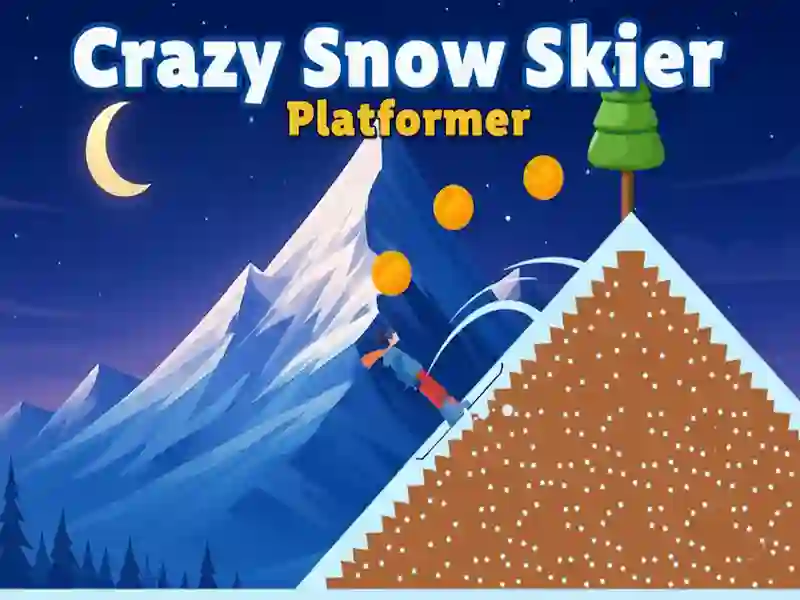 Gêm Sgïwr Eira Crazy: Platformer ar-lein