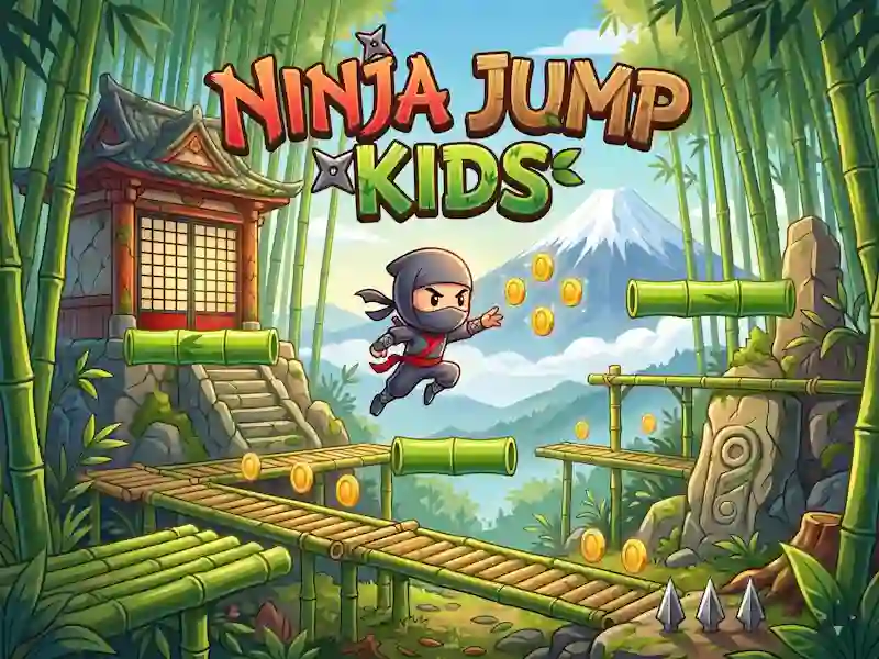 Gêm Ninja Jump Kids ar-lein