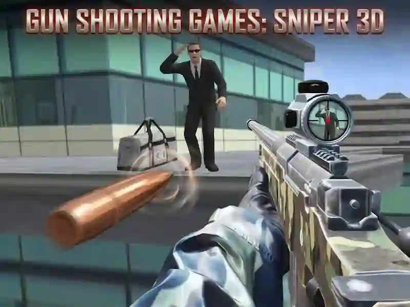 Gêm Gemau Saethu Gun Sniper 3D ar-lein