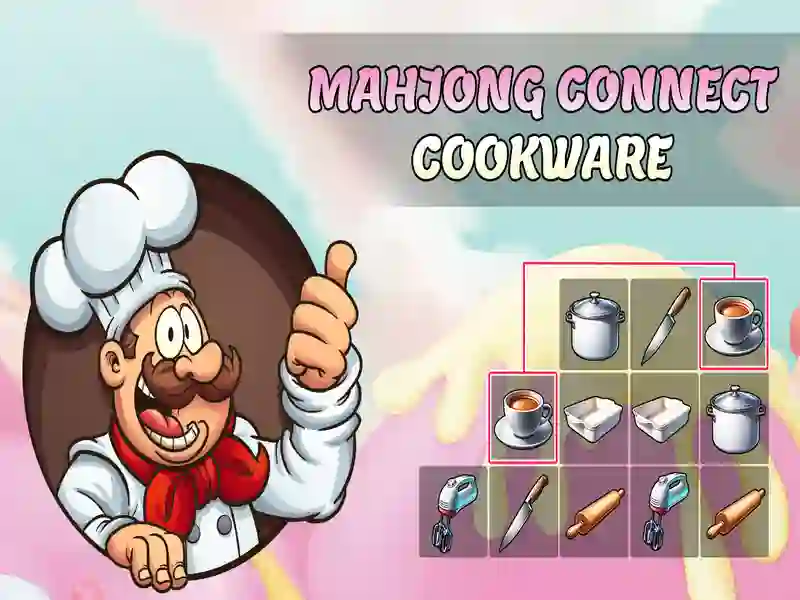 Gêm Mahjong Connect Cookware ar-lein
