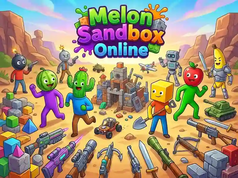 Gêm Melon Sandbox Online ar-lein