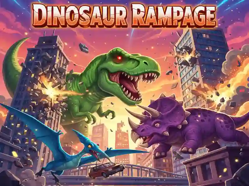Gêm Dinosaur Rampage ar-lein