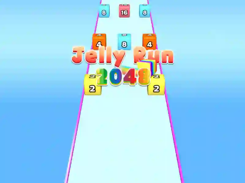 Gêm Jelly Run 2048 ar-lein