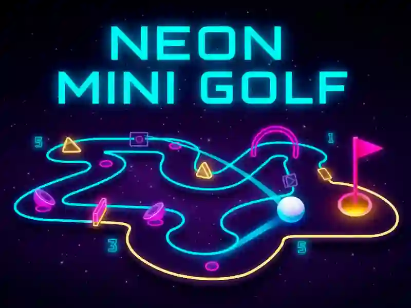 Gêm Golff Mini Neon ar-lein