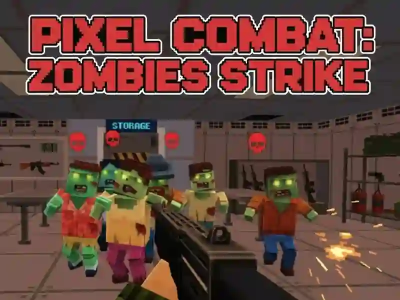 Gêm Brwydro yn erbyn picsel: Streic Zombies ar-lein