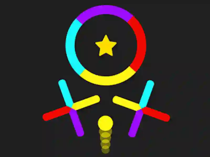 Gêm Neidio Pêl Newid y Lliwiau ar-lein