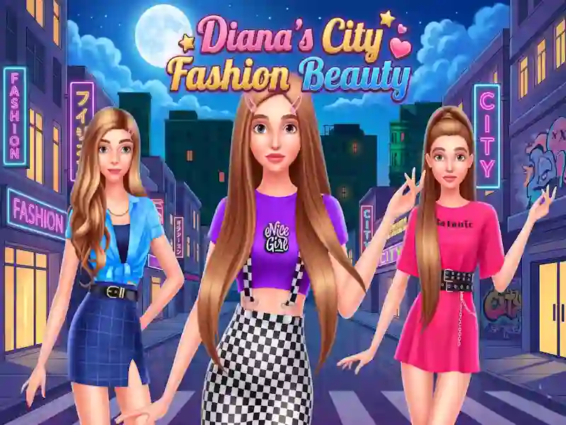 Gêm Diana's City Fashion Beauty ar-lein