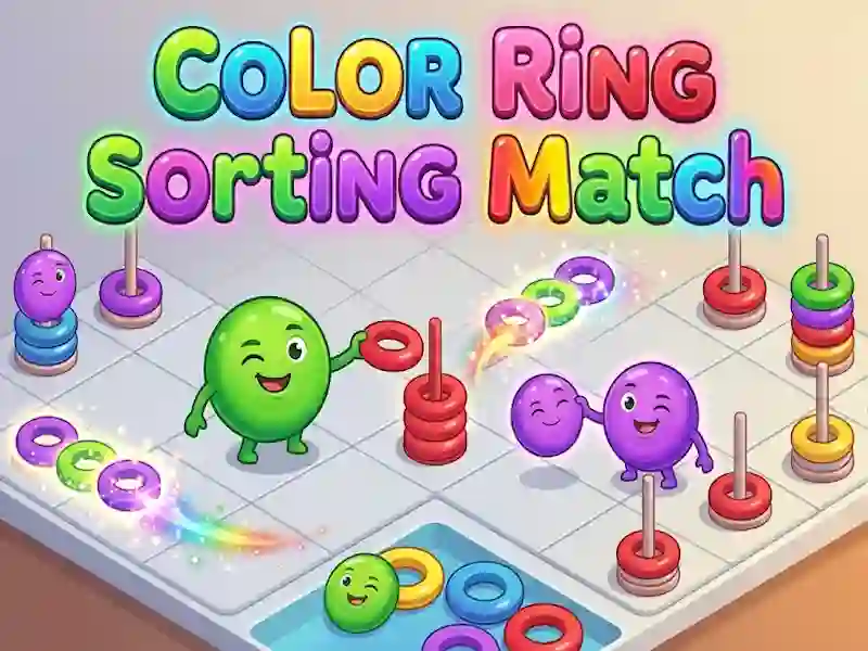 Gêm Color Ring Sorting Match ar-lein