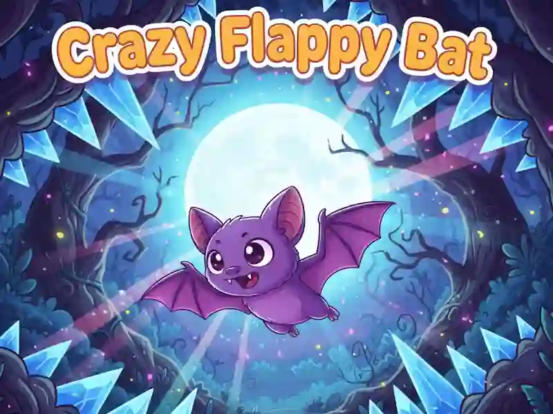 Gêm Ystlumod Flappy Crazy ar-lein