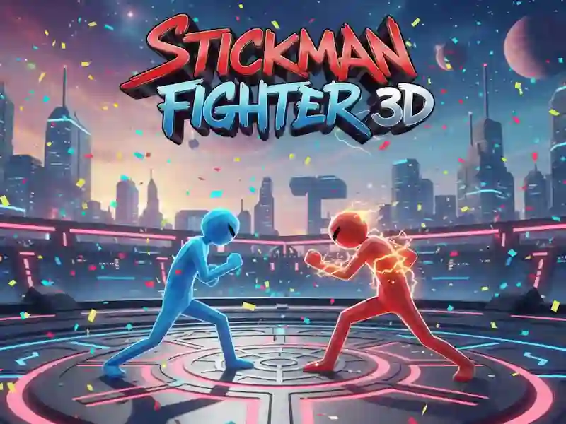 Gêm Ymladdwr Stickman 3D ar-lein