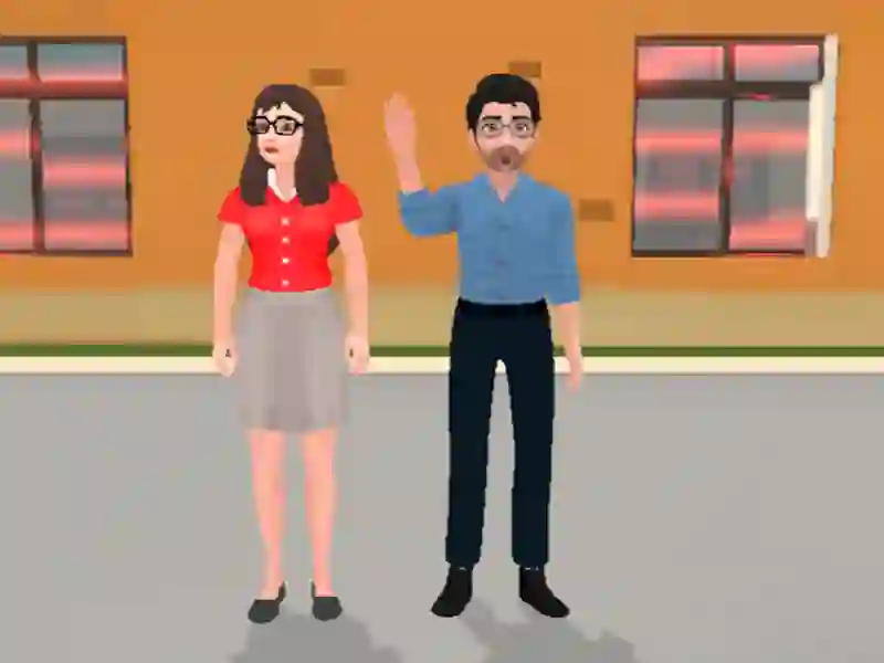 Gêm Straeon Ysgol: Athro Sim ar-lein