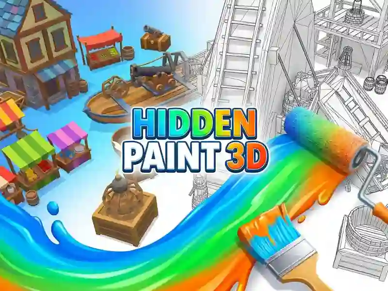 Gêm Hidden Paint 3D ar-lein