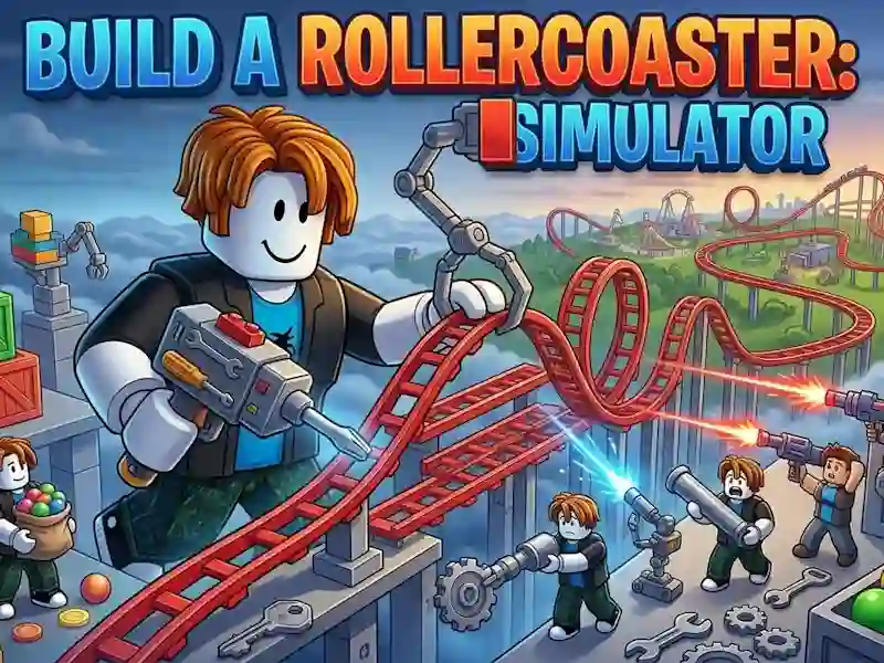 Gêm Adeiladu Rollercoaster: Efelychydd ar-lein