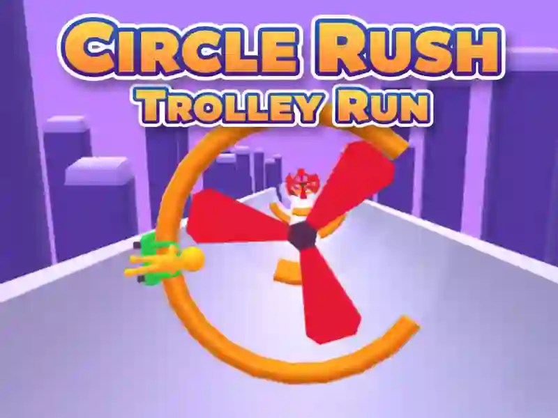 Gêm Run Troli Rush Circle ar-lein