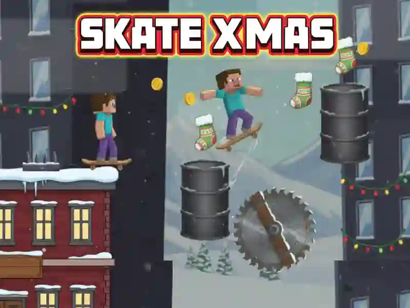 Gêm Skate Xmas ar-lein