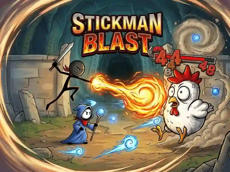 Gêm Stickman Blast ar-lein