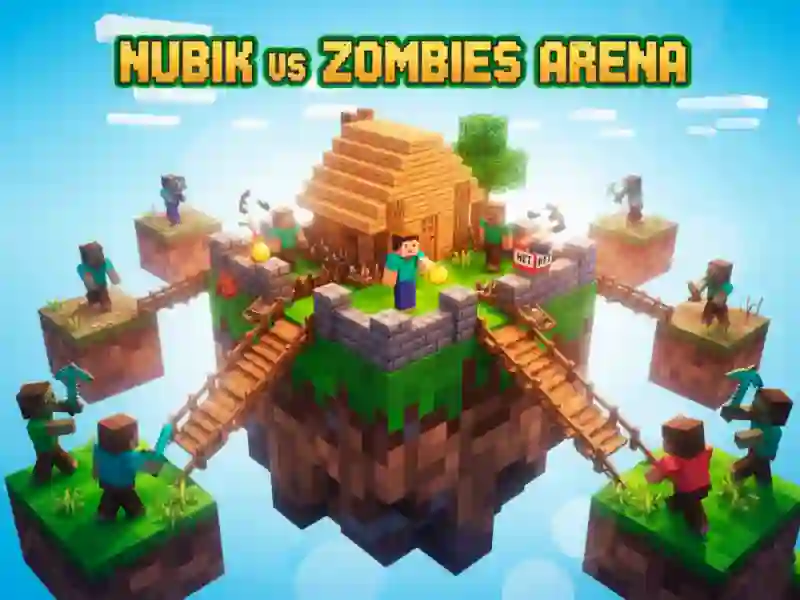 Gêm Arena Nubik vs Zombies ar-lein