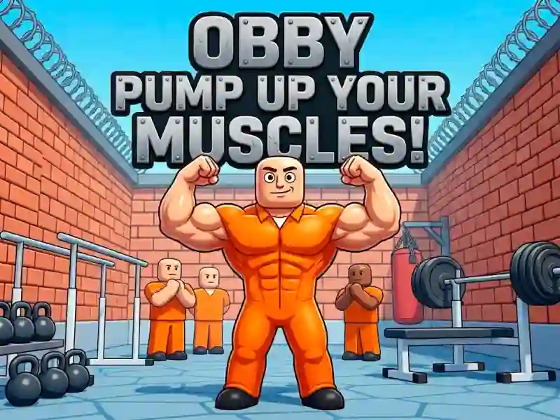 Gêm Obby Pump Up Your Muscles! ar-lein
