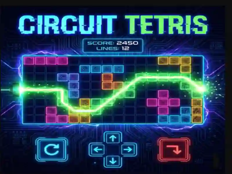 Gêm Cylchdaith Tetris ar-lein