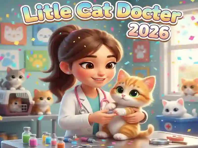 Gêm Little Cat Doctor ar-lein