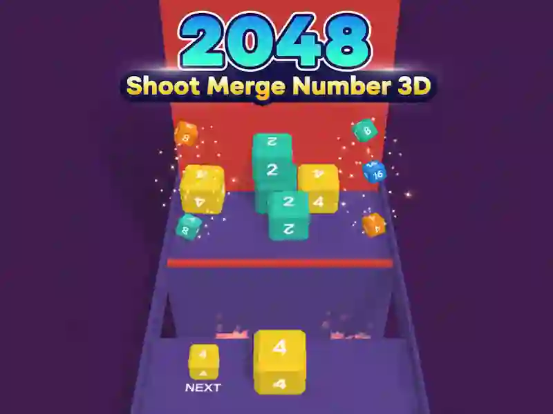 Gêm 2048 Rhif Uno Shoot 3D ar-lein