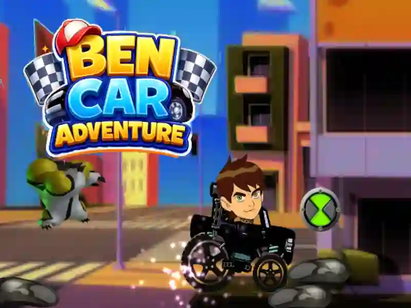 Gêm Ben Car Adventure ar-lein
