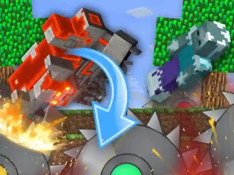 Gêm Mae'r Mobs yn ffermio yn MineBlock! ar-lein