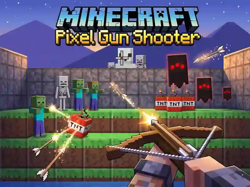Gêm Minecraft Pixel Gun Shooter ar-lein