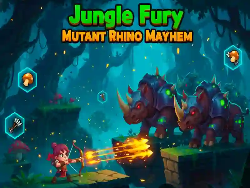 Gêm Jungle Fury Mutant Rhino Mayhem ar-lein