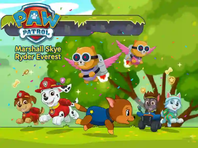 Gêm Paw Patrol Marshall Skye Ryder Everest ar-lein
