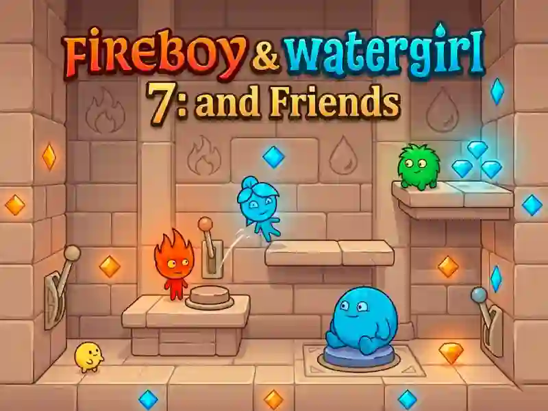 Gêm Fireboy & Watergirl 7: and Friends ar-lein