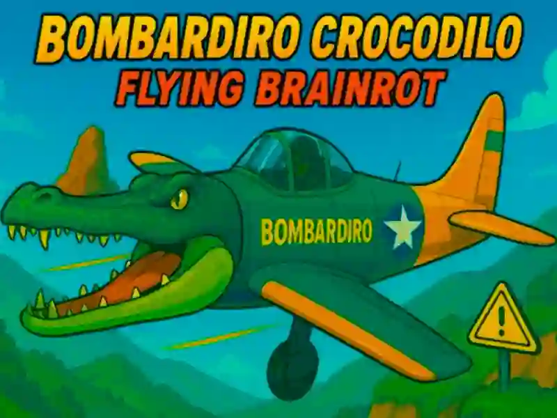 Gêm Bombardiro crocodilo hedfan brainrot ar-lein