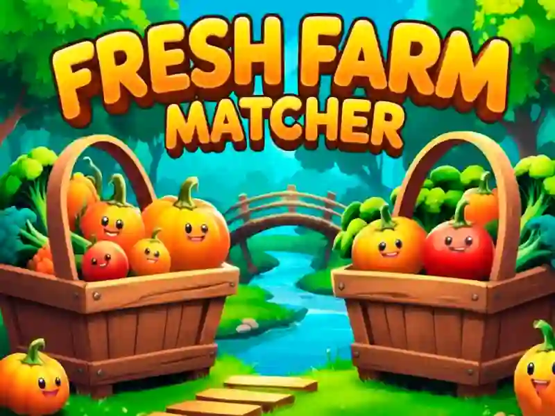 Gêm Ffres Farm Matcher ar-lein