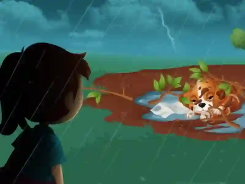 Gêm Achub Cŵn Bach Coll ar-lein