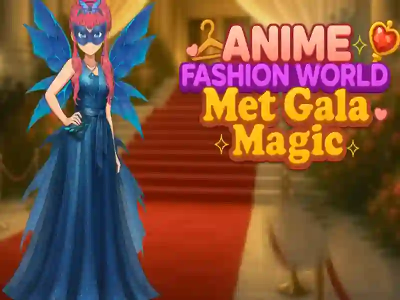 Gêm Cyfarfu byd ffasiwn anime Met Gala Magic ar-lein