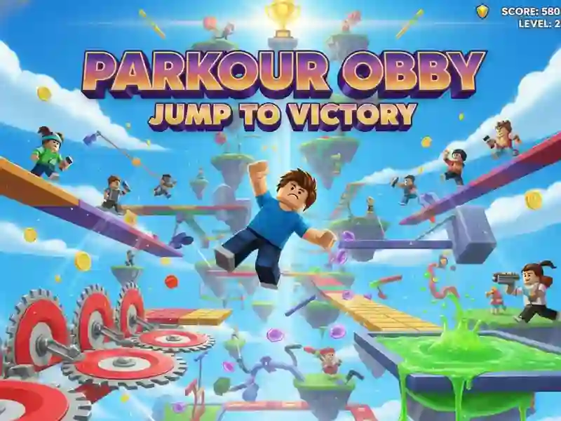 Gêm Parkour Obby Neidio i Fuddugoliaeth ar-lein