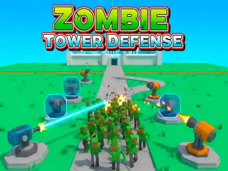 Gêm Amddiffyn Tŵr Zombie ar-lein
