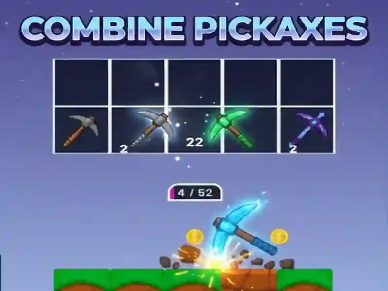 Gêm Cyfuno Pickaxes ar-lein