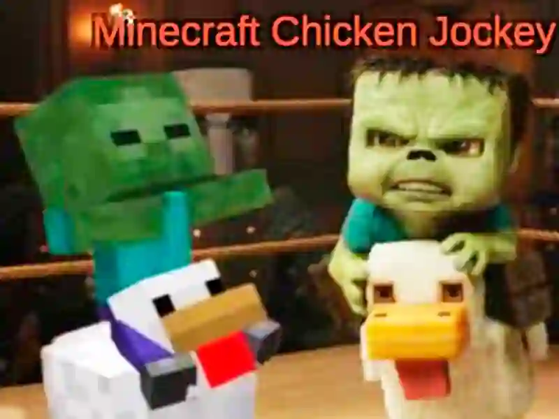 Gêm Joci cyw iâr minecraft ar-lein