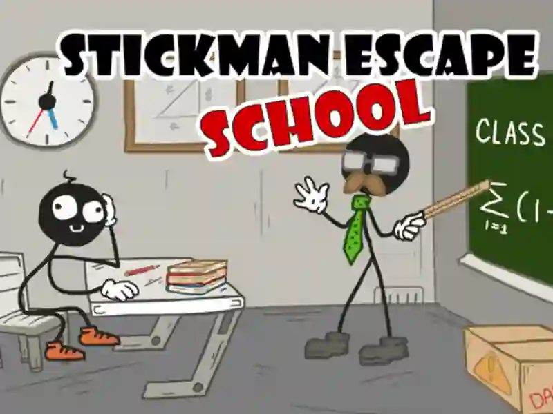 Gêm Ysgol Dianc Stickman ar-lein